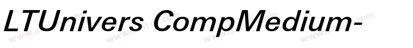 LTUnivers CompMedium字体转换